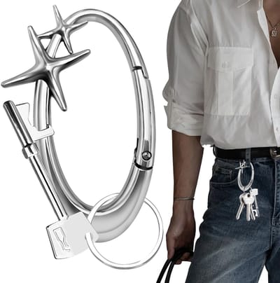 Dailygoods- Karabijnhaak Sleutelhanger Sterontwerp - Flessenopener - Sleutelhanger - Legering - Kamperen - Handtas - Rugzak