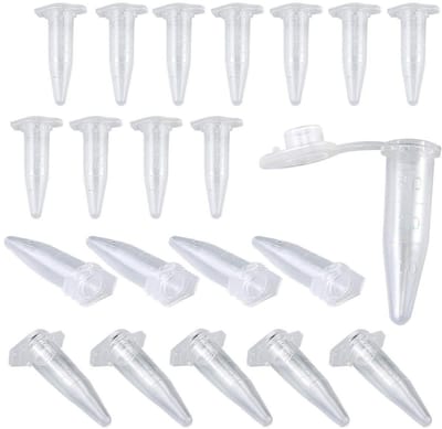 Microcentrifuge Buisjes - Proefbuisjes Klein - Laboratorium Opslag - Met Duidelijke Schaal - 1ml 500 Stuks - Transparant
