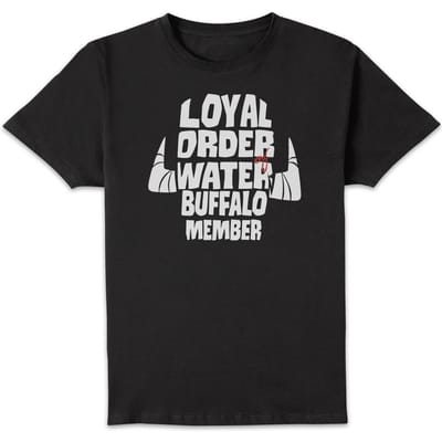 The Flintstones Loyal Order Of Water Buffalo Member Men's T-Shirt - Black - S