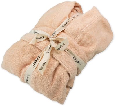 Kayori Fusai Badjas - Unisex - Biologisch Katoen - Nude - S - Lang