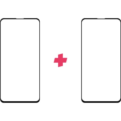 DuoPack: Xiaomi Mi 9T screenprotector gehard glas Edge to Edge