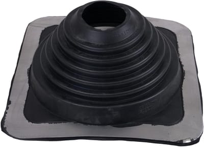 Dakdoorvoer Rubber Manchet - EPDM Afdichting - Waterdicht Daken - Flexibel Aanpasbaar - Ø 102-209 mm - Zwart