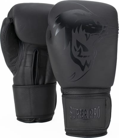 Super Pro Combat Gear Legend Lederen (kick)bokshandschoenen Grijs 18oz