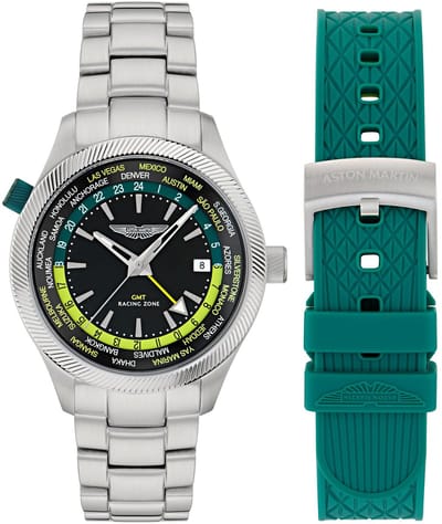 Aston Martin Aml Icon GRZ MTIZ1F503 Horloge - Staal - Zilverkleurig - Ø 41 mm