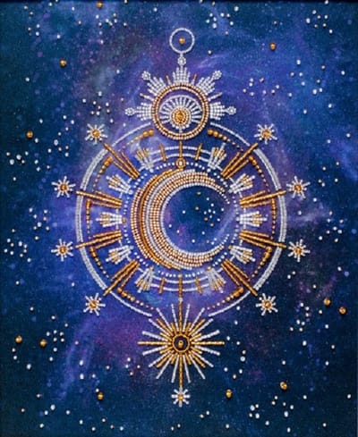 BORDUURPAKKET met kralen/parels - Symbol Fulfillment of Dreams - Symbool voor uitkomende dromen - VDV