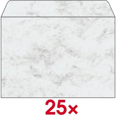 Enveloppen C5 zonder venster met zelfklevende flap met beschermstrip - 25 stuks