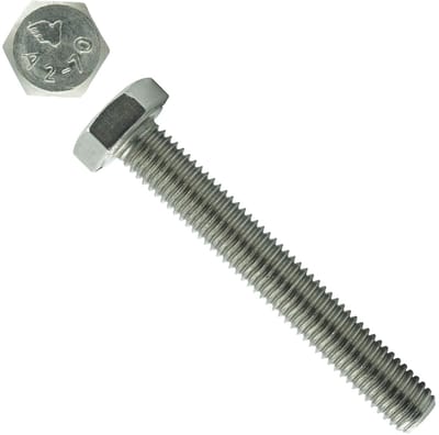Zeskantschroeven - Machinebouten - Bevestigen binnen buiten - Volledige schroefdraad - M16 x 160 mm - Roestvrij staal