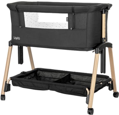 Lorelli Layla Black 2-in-1 Wieg Aan Bed