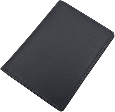 Leren Kaarthouder - Portemonnee Pasjeshouder - Veilig Kaarten Bewaren - RFID NFC Bescherming - 9 x 1 x 12 cm