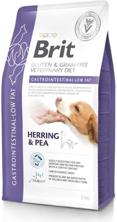 Brit Veterinary Diet Dog - Grain free - Gastrointestinal Low Fat - 2 kg