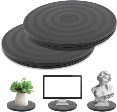 NTHProducts - 360° Rotating Swivel Stand - Turntable - Heavy Duty - Rotating Platform - Geschikt voor TV en Monitor - 2 Stuks