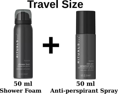 Rituals Homme - Duo Set Travel Size Shower Gel 50 ml + Anti Perspirant Spray 50 ml