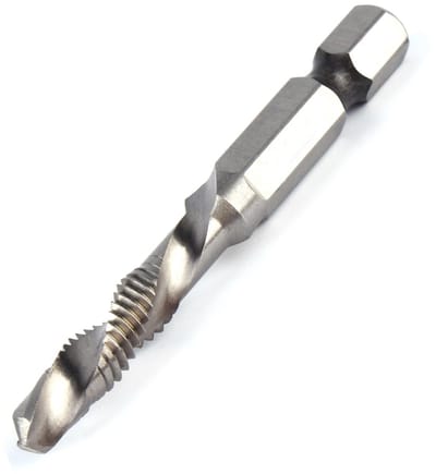Dailygoods- Boor M6 - HSS Zeskantschacht - Schroefdraad Tap - Spiraalvormige Fluiten - Roestbestendig Materiaal - Geschikt voor Zacht Metaal - Tapboor