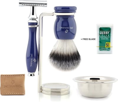 DE Safety Razor-scheerset Beste voor mannen Scheren, beste cadeau-idee voor mannen (scheerset)
