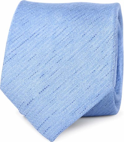 Stropdas Zijde Blauw K81-5 - Melange - Heren das