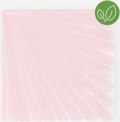 Pastel papieren Servetten (20 stuks) roe | afmeting 33x33 | Servet |