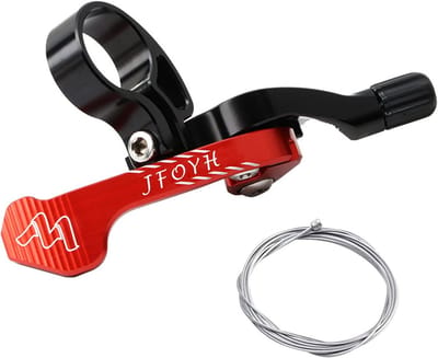 Afstandsbediening hendel voor Vario-zadelpennen - MTB Dropper Post hendelkit - CNC aluminium - geschikt voor 22,2 mm stuur