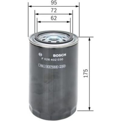 Brandstoffilter BOSCH F 026 402 030