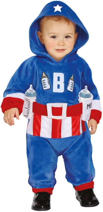Fiestas Guirca - Jumpsuit captain milk 18-24 maanden - Carnavalskleding - Carnaval - carnavalskleding 2027 - Carnaval kostuum