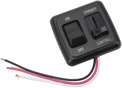 Allecto - Tuimelschakelaar - 12 V DC - Dimmable - Compact ontwerp - LED Halogeen Gloeilamp - Geschikt voor Auto en Vrachtwagen