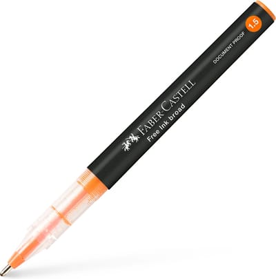 Faber-Castell rollerball - schrijfbreedte 1.5mm - oranje - inktpen - FC-348315