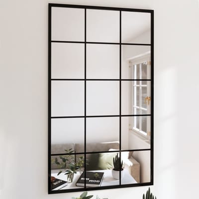 Vidaxl Lustra Murales, 2 Pièces, Cadre Noir, 100 X 60 Cm, Métal
