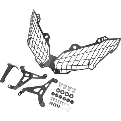 Motor Koplampbeschermer Rooster Zwart Koplamp Gaas Rooster Cover Vervanging voor Versys 650 300R 1000 black