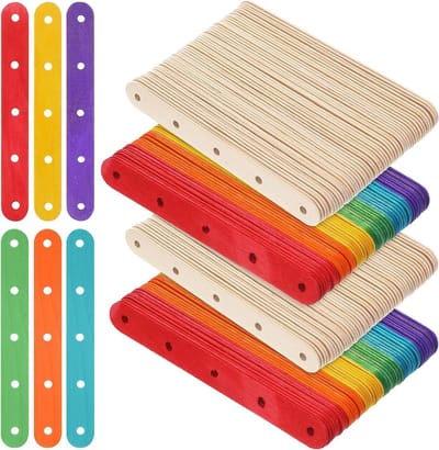 Ambachtelijke Stokjes - Houtjes Knutselen - Creatieve Projecten - Mix van Natuurlijk Gekleurd - 15 cm - Multicolor