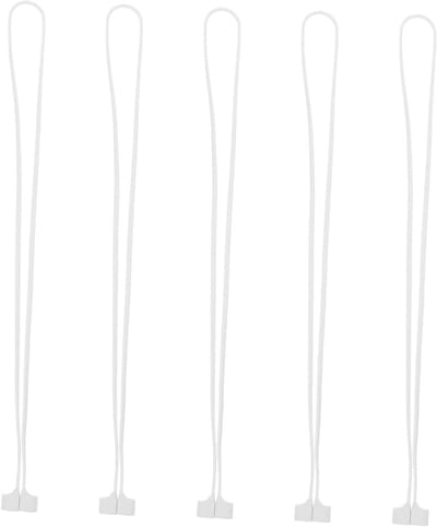 Koptelefoon Koord - Anti-verliesbandjes - Oortjes Veilig Dragen - Magnetisch Ontwerp - 5 Stuks - Wit