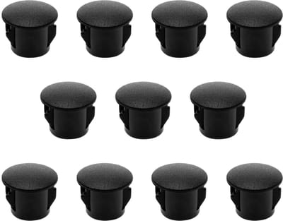 Dailygoody - Gatpluggen - 100 Stuks - Zwart Plastic - 10 mm - Geschikt voor Meubels - Eindkappen voor Hekwerk