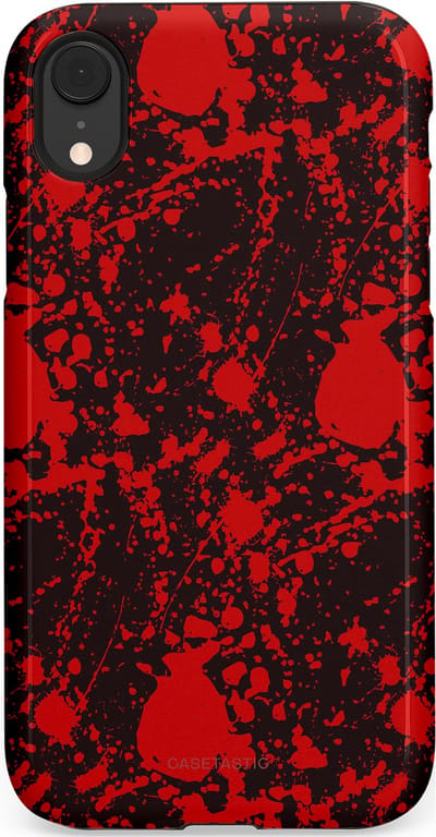 Casetastic Hoesje Geschikt voor Apple iPhone Xr - Stijlvolle Beschermende Duo-layer Case - In de schaduw van bloed