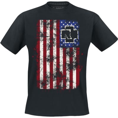 Rammstein T-shirt - Amerika - M tot 3XL - voor Mannen - zwart