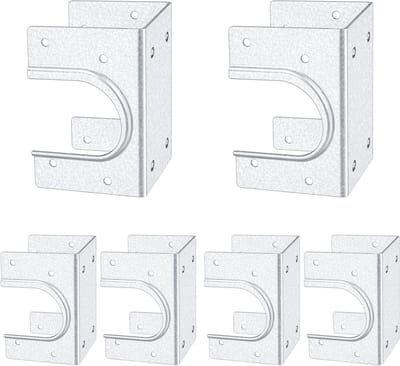 Metalen Noppen - Stud Schoenen - Buizen Ondersteunen - U-vormige Structuur - 6 Stuks - Zilver
