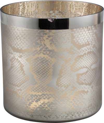 PTMD Windlicht Rinaldo - 20x20x20 cm - Glas - Bruin