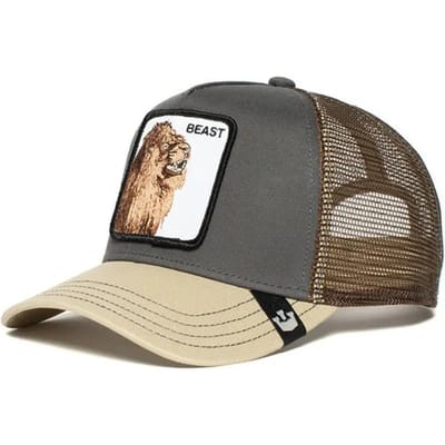 Mode Dieren Borduren Baseball Caps Mannen Vrouwen Snapback Hiphop Hoed Zomer Ademend Mesh Zon Gorras Unisex Streetwear Bone gray