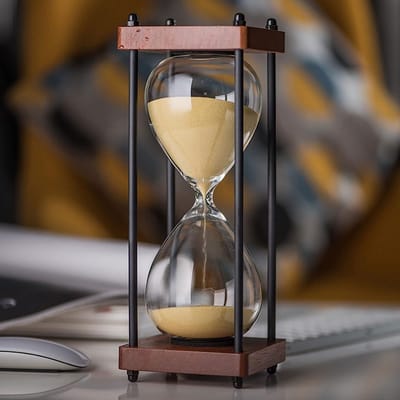 Zandloper Timer - Keuken Zandklok - Klaslokaal Spelletjes - Decoratief Ornament - Geel Zand