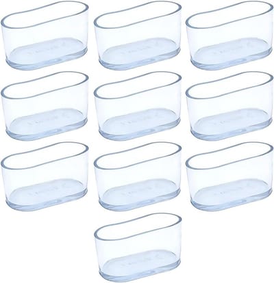 Stoelpoothoesjes - Meubelvoetjes Vloerbeschermers - Meubels Beschermen - Verdikte Anti-Kras Basis - 10 Stuks - Transparant