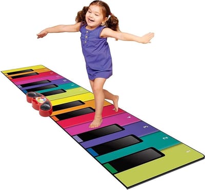 N-GEAR Piano Dansmat XXL - 180CM - Interactieve Speelmat - Muziekmat
