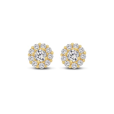 New Bling Goud 9NBG-0083 Oorknop Entourage - Zirkonia - 4mm - Goud