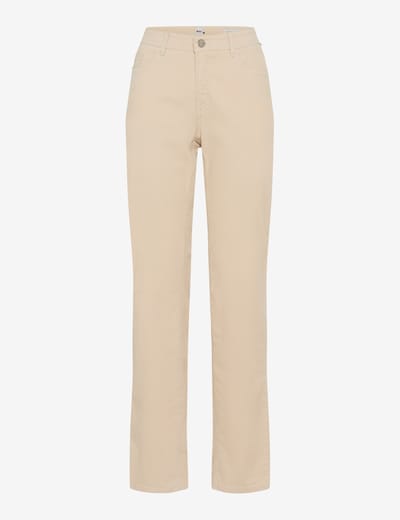 Brax Dames Jeans  Style CAROLA DARK ECRU, crèmewit, maat 34