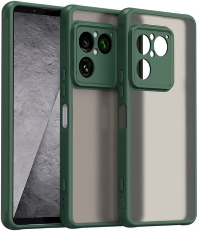 Hoesje geschikt voor Sony Xperia 1 VIII - Phonesta AirFrost Semi-Transparante Back Cover - Mat Groen