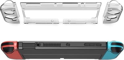 *** Geschikt voor Nintendo Switch Beschermhoes - Universele Transparant Protector - Case - van Heble® ***