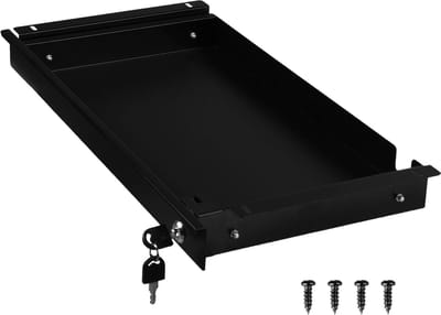 Bureau lade - Onderbouw lade - Kantoor opslag - Met slot beveiligd - 17 inch uitschuifbaar - Metaal