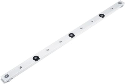 Verstekbalk Aluminium - Mijter Bar Slider - Tafelzaag Houtbewerking - Verstelbare RVS Loper - 450 mm - Aluminium