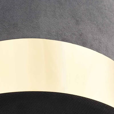 vidaXL - Kruk - fluweel - 28 - x - 36 - cm - donkergrijs - en - goudkleurig