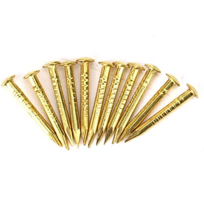 100 Pièces Clou Tête Ronde Laiton Quincaillerie Accessoires Charnière Meuble 10mm 15mm 18mm 22mm 15mm