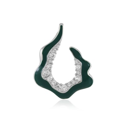 Cavill - Hanger Zilveren 925 Sterling Zilver - Platina Verguld - Cambodjaanse Ronde Zirkon 0,68 ct - Modern & Glanzend Edelsteen Sieraad