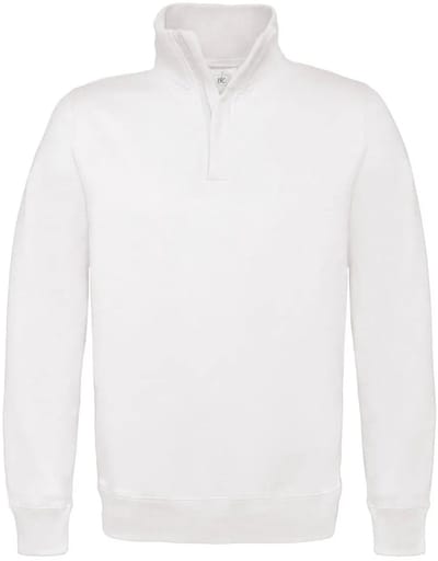 Katoenen sweatshirt met 1/4 rits B&C ID.004