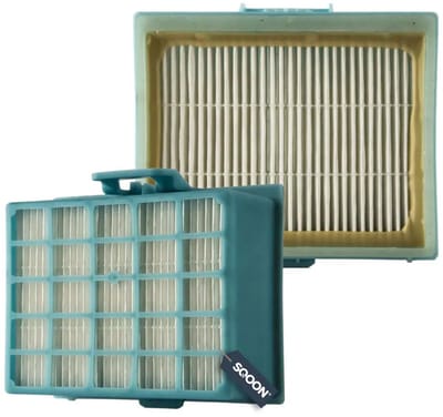 SQOON® HEPA-filter geschikt voor Bosch Move-On & Siemens BSG6 serie - Gelijk aan model: 576833, 00576833 - Voor schone en allergievrije uitblaaslucht
