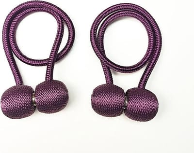 Gordijn Houder - Magnetisch - 2 Stuks - 45cm - Paars